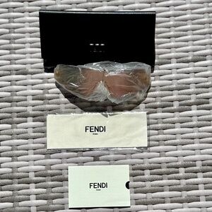 FENDI "Forceful" Sunglasses Grey Rose Gold Mirrored (000/0J) Unisex FF0440